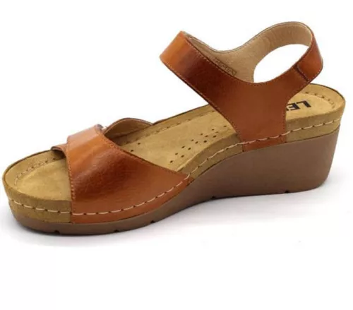 Leon Comfort női szandál - 1041 Barna