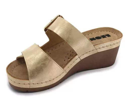 Leon Comfort női papucs - 1110 arany