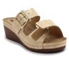 Leon Comfort női papucs - 1110 arany