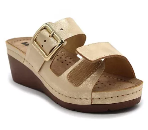 Leon Comfort női papucs - 1110 arany