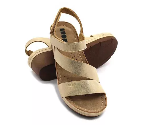 Leon Comfort női szandál - 1120 arany