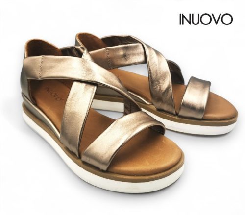 Inuovo női szandál - 113012 Metal-ash