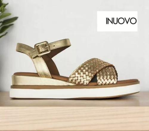 Inuovo női szandál - 113065 Gold