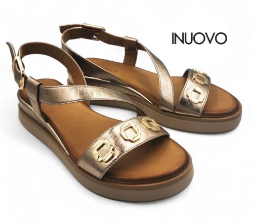 Inuovo női szandál - 113127 Metal-ash