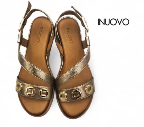 Inuovo női szandál - 113127 Metal-ash