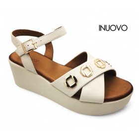 Inuovo női szandál - 123127 Crema