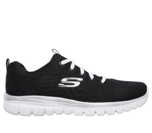Skechers női cipő - 12615-BKW