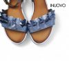 Inuovo női szandál - 130015 Metal-blue