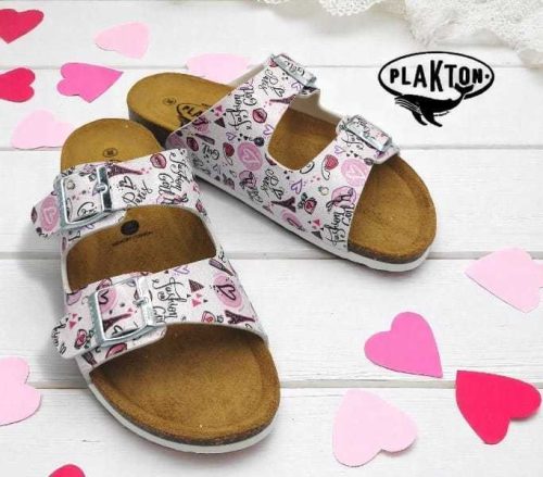 Plakton női papucs - 180010-Blanco