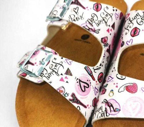 Plakton női papucs - 180010-Blanco