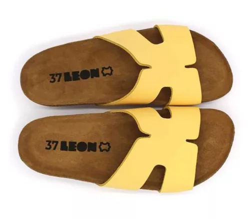 Leon Comfort női papucs - 4054 sarga