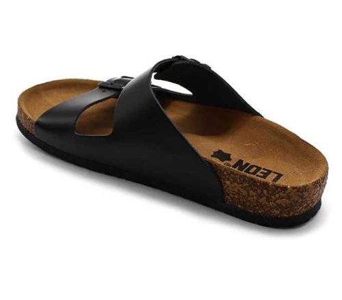 Leon Comfort férfi papucs - 4703 fekete-bak