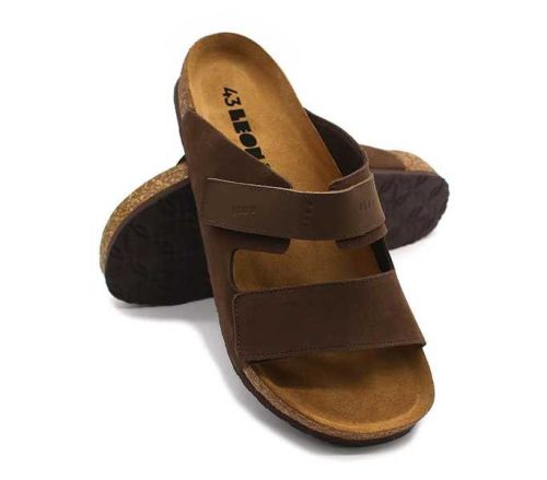 Leon Comfort férfi papucs - 4704 barna