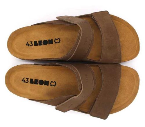 Leon Comfort férfi papucs - 4704 barna