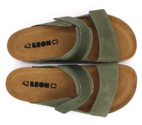 Leon Comfort férfi papucs - 4704 zold