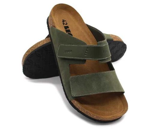 Leon Comfort férfi papucs - 4704 zold