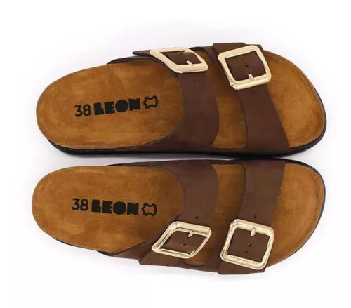 Leon Comfort női papucs - 6011 barna