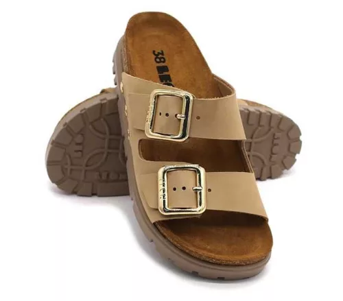 Leon Comfort női papucs - 6011 bezs