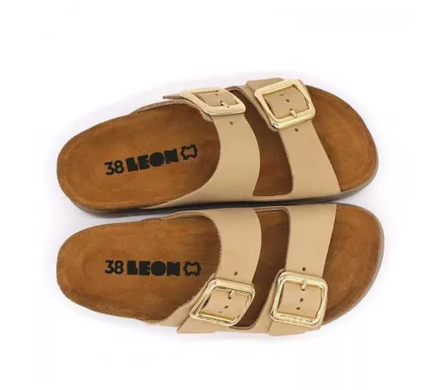 Leon Comfort női papucs - 6011 bezs