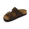 Leon Comfort női papucs - 7010 barna-velur
