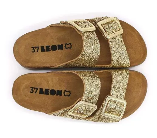 Leon Comfort női papucs - 7011 arany