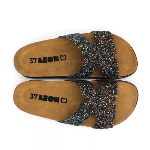 Leon Comfort női papucs - 7030 fekete