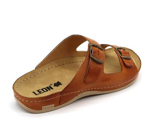 Leon Comfort férfi papucs - 703 Brown