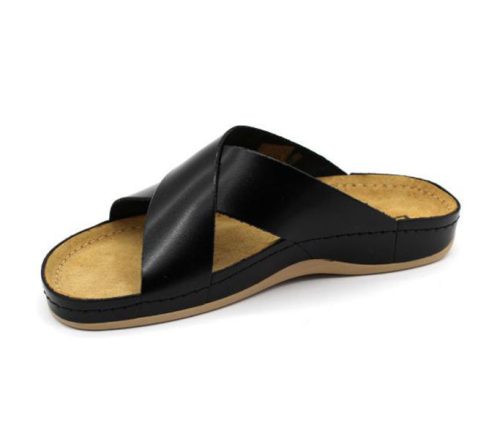 Leon Comfort férfi papucs - 705 Fekete