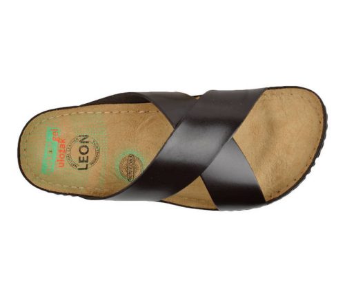 Leon Comfort férfi papucs - 705 barna