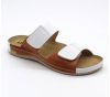 Leon Comfort női papucs - 952 White-Brown