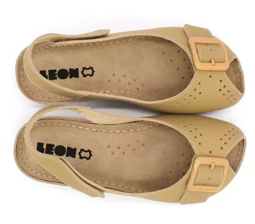 Leon Comfort női szandál - 968 bezs