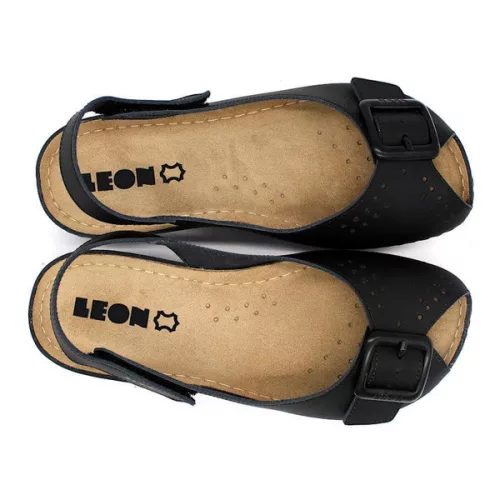 Leon Comfort női szandál - 968 fekete