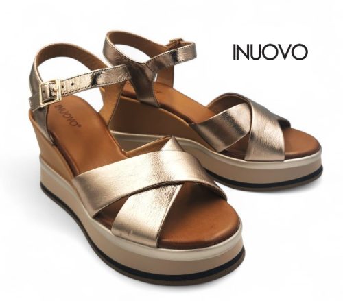 Inuovo női szandál - B37003 Metal-ash