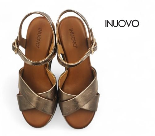 Inuovo női szandál - B37003 Metal-ash