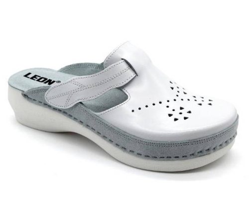 Leon Comfort női papucs - Pu 156 feher