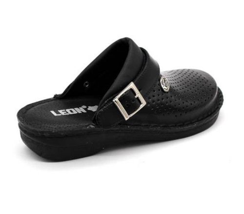 Leon Comfort férfi papucs - V202M Fekete