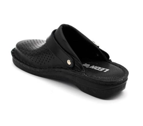 Leon Comfort férfi papucs - V202M Fekete