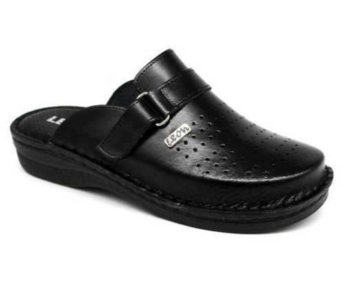 Leon Comfort férfi papucs - V230M Fekete