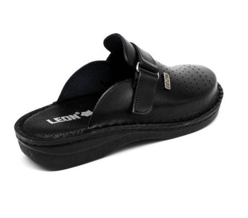 Leon Comfort férfi papucs - V230M Fekete