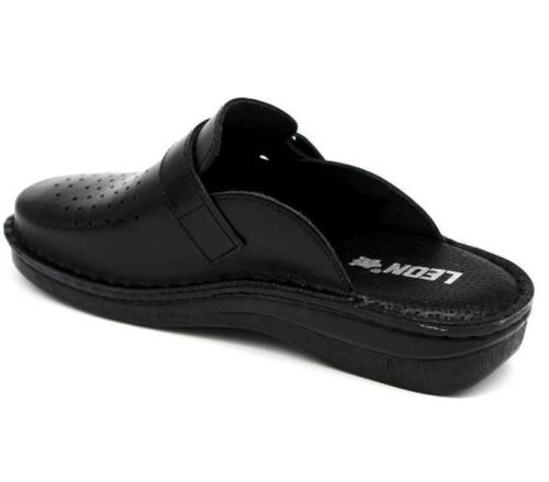 Leon Comfort férfi papucs - V230M Fekete